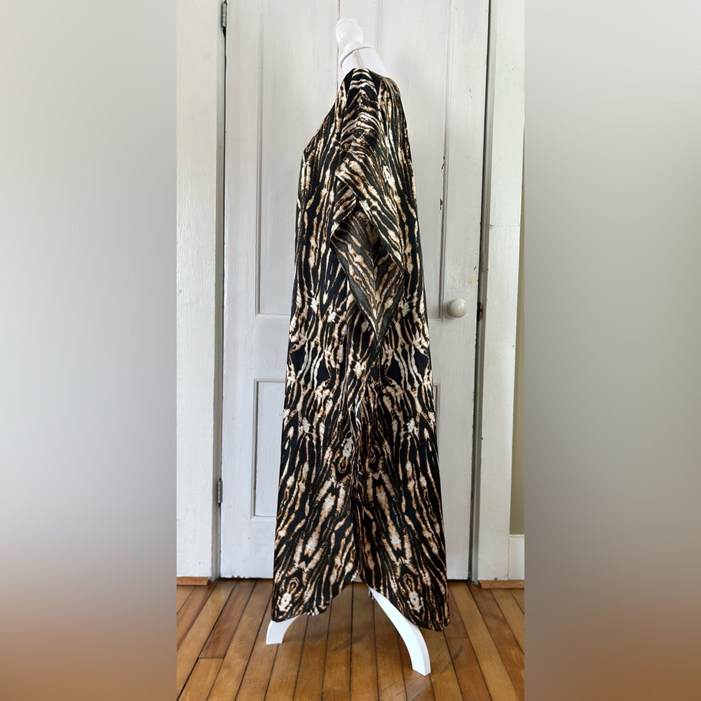 Gabrielle Intimates Animal Print Kaftan Muumuu Mumu O/S - Picture 2 of 7